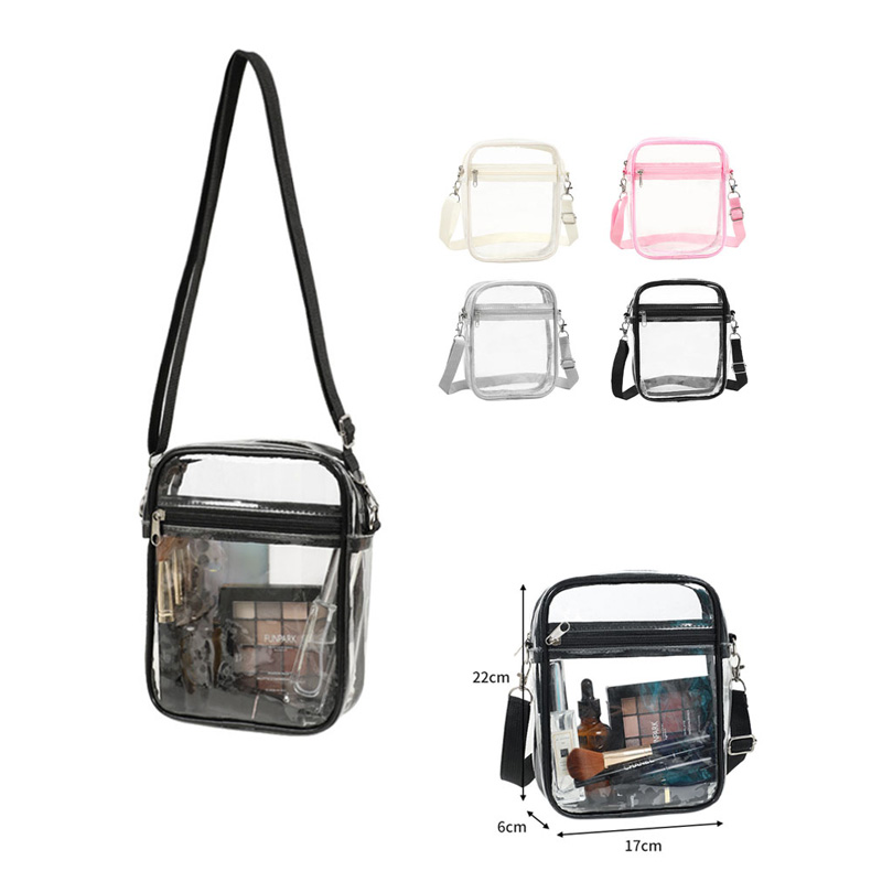 Stadium Clear Transparent PVC Crossbody Bag