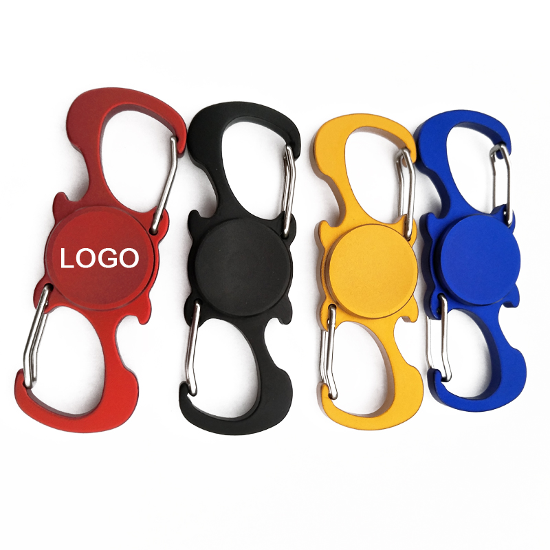 Multifunctional Fidget Spinner with Carabiner and Bottle Opener